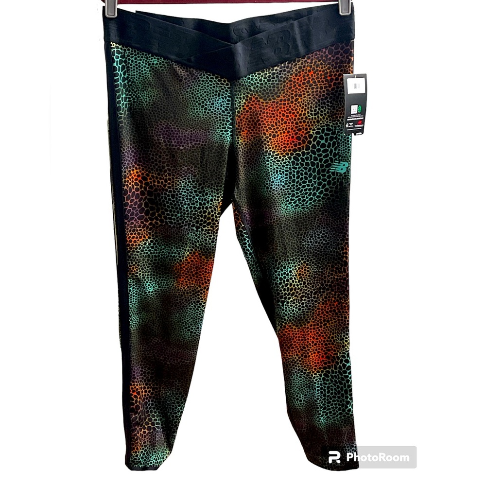New Balance Relentless Printed High Rise 7/8 Tights - Women’s XL-Black Print-NWT